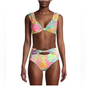 No Boundaries Tropical Multicolor Bikini
